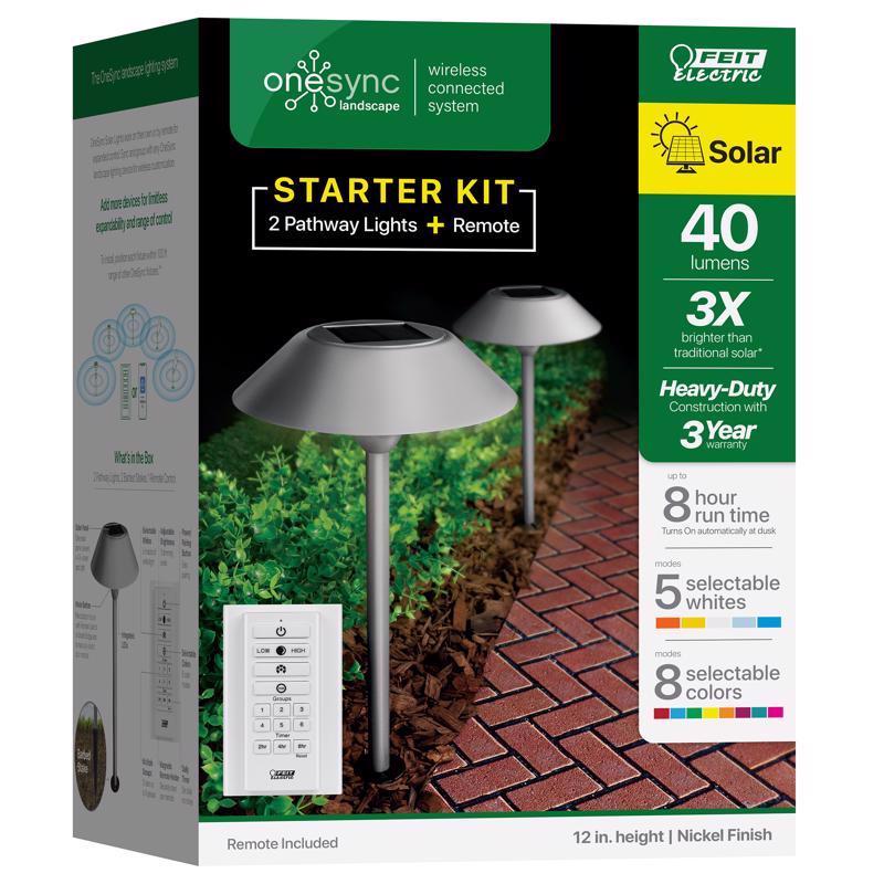 PATHWAY LT LED NCKL 2PK