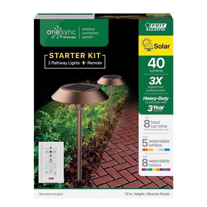 PATHWAY LT LED BRNZE 2PK