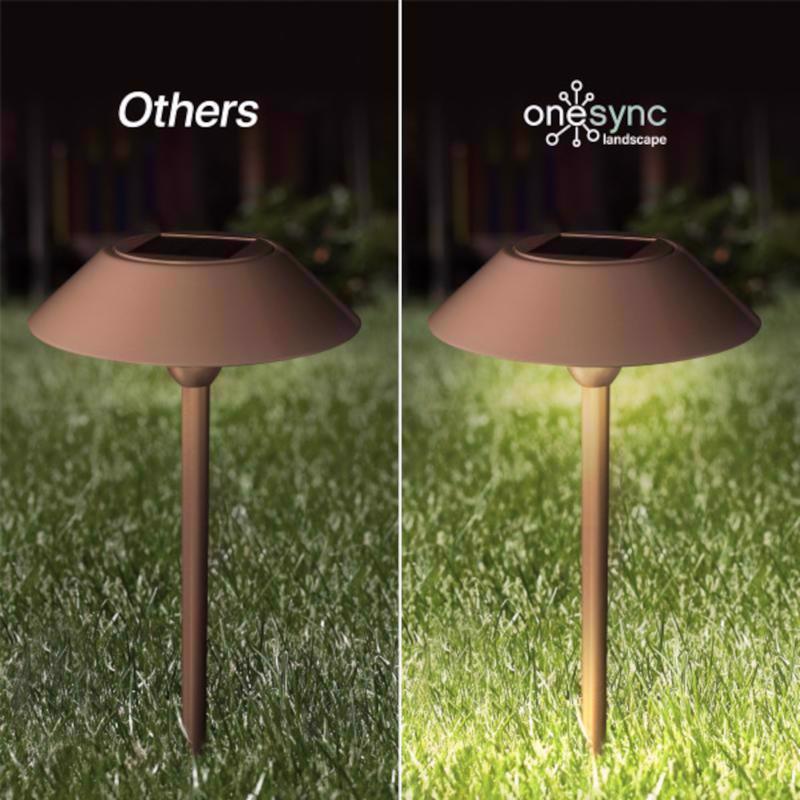 Feit OneSync Bronze Solar Powered 40 W LED Pathway Light 2 pk