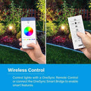 Feit OneSync Brushed Nickel Solar Powered 40 W LED Bollard Light 1 pk