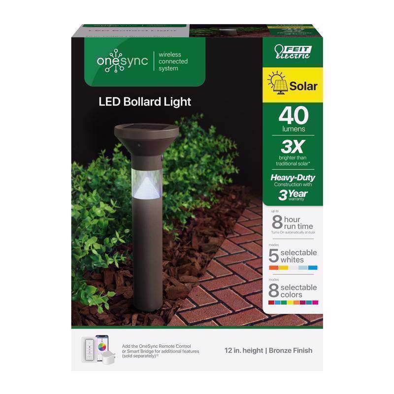 BOLLARD LIGHT BRONZE 12"