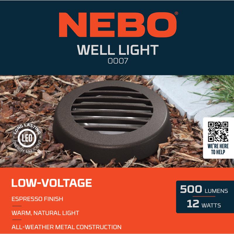 NEBO Low Voltage 12 W LED Well Light 1 pk