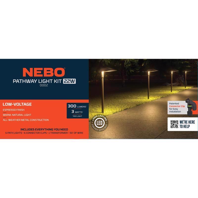 NEBO Low Voltage 22 W LED Pathway Light 6 pk
