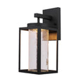 WALL SCONCE MATT BLK 13"