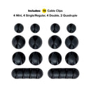 Wrap-It Cable Clips 1 in. L Black Silicone Cable Clip