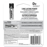 Energizer Max D Alkaline Batteries 2 pk Carded