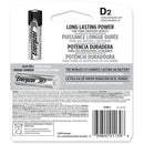 Energizer Max D Alkaline Batteries 2 pk Carded