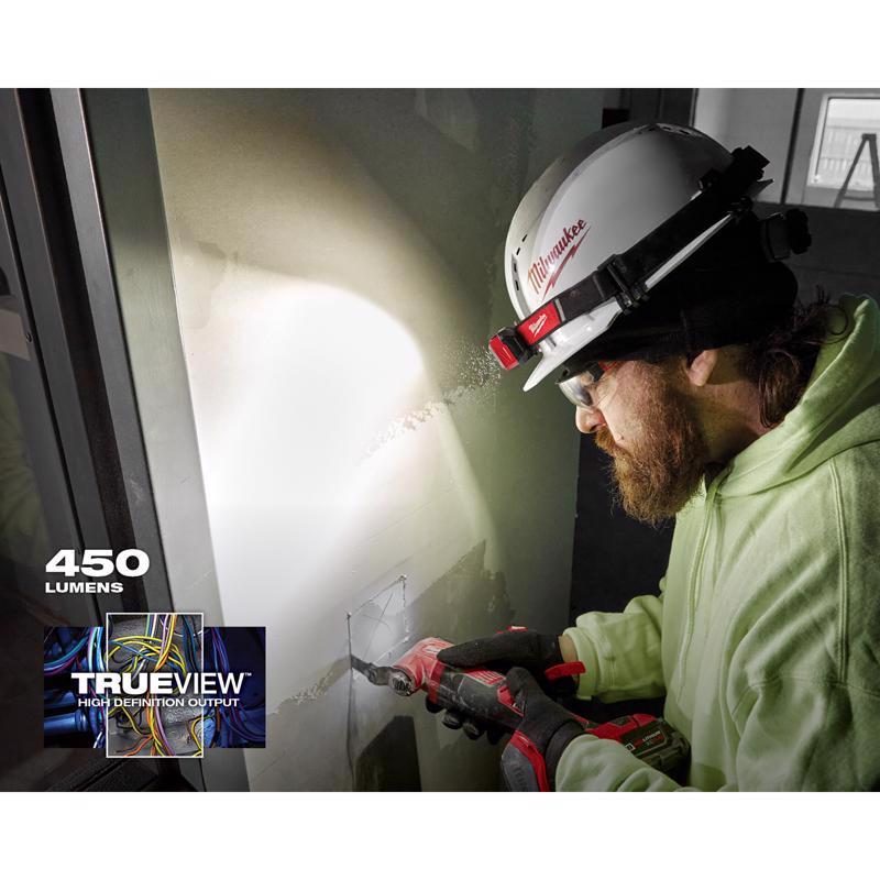 Milwaukee 450 lm Black/Red LED Tactical Headlamp