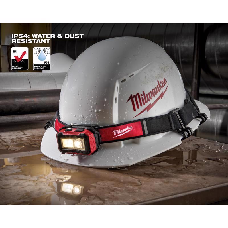 Milwaukee 450 lm Black/Red LED Tactical Headlamp