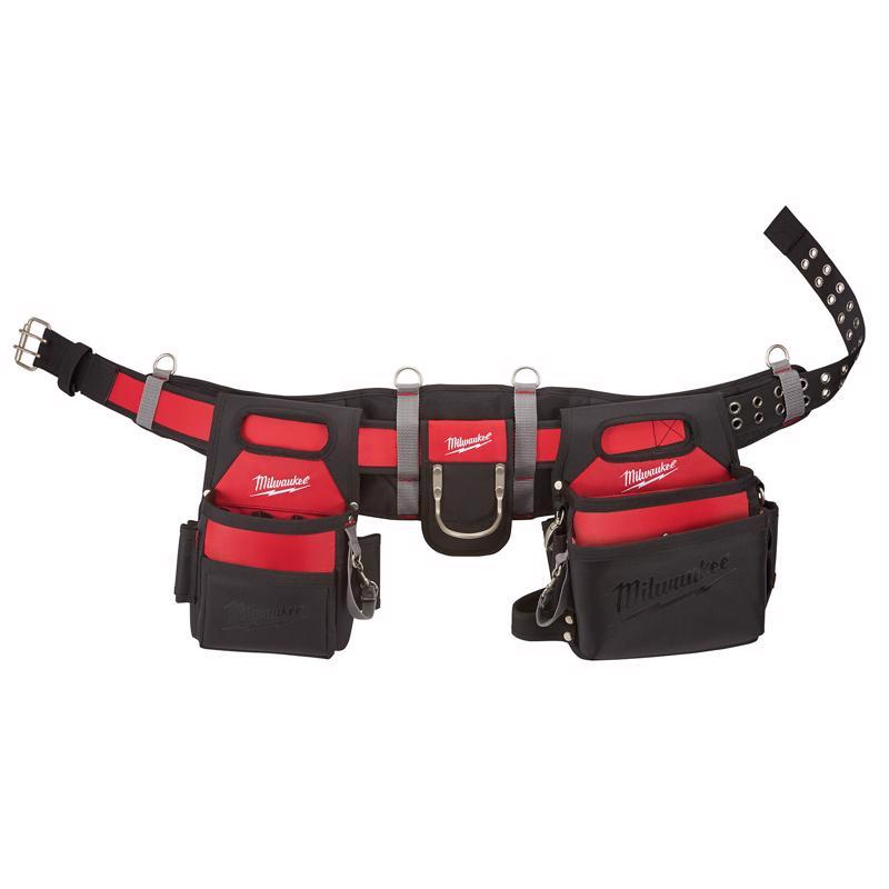 WORK BELT NYLON BLK/RED