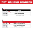 Milwaukee EMT 1/2 in. L Conduit Bender Die-Cast Aluminum/Steel