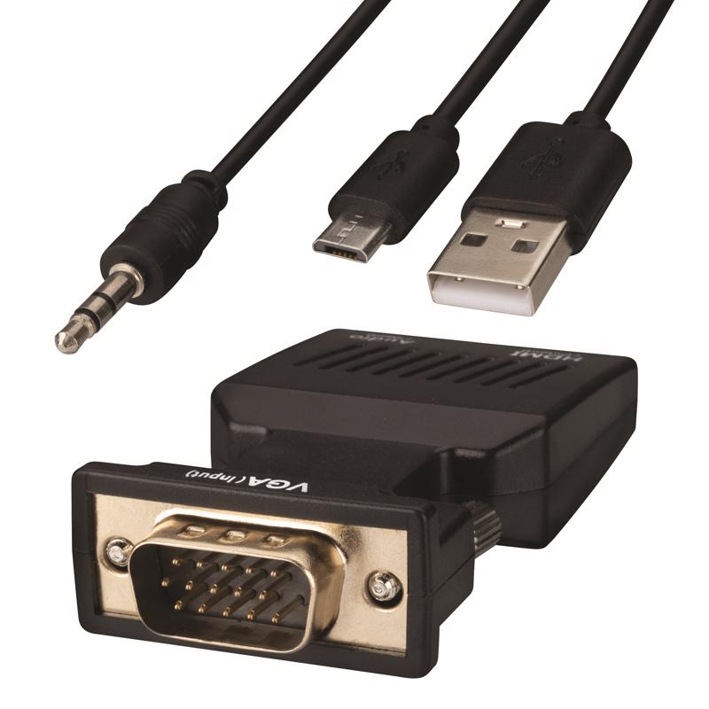 Monster Just Hook It Up VGA to HDMI Converter 1 pk