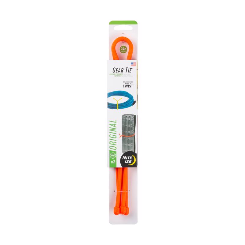 TWIST TIES ORNG 24" 2PK