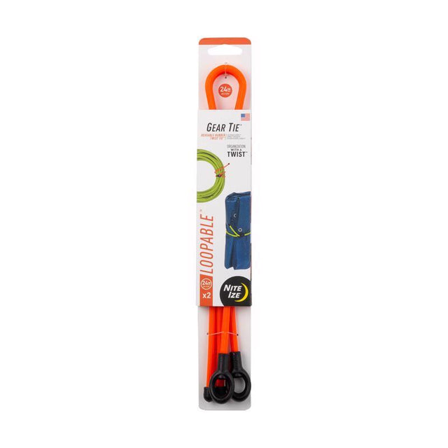 TWIST TIES ORNG 24" 2PK