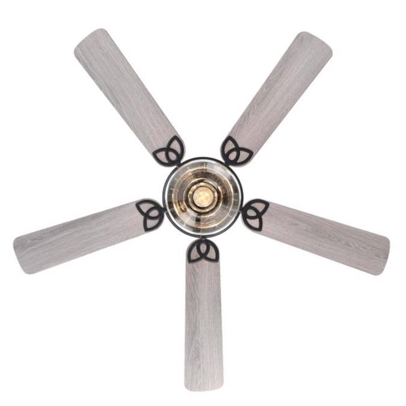 CEILING FAN BLACK 52"