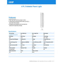 Feit 40 W ED26 LED Foldable Light 5000 lm Daylight High Lumen 1 pk