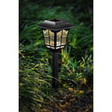 Living Accents Black Solar Powered 0.06 W LED Pathway Light 1 pk