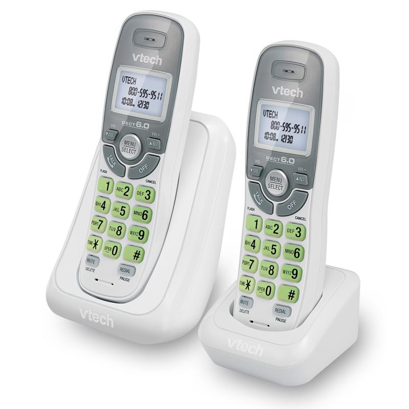 Vtech 2 pk Digital Cordless Telephone White