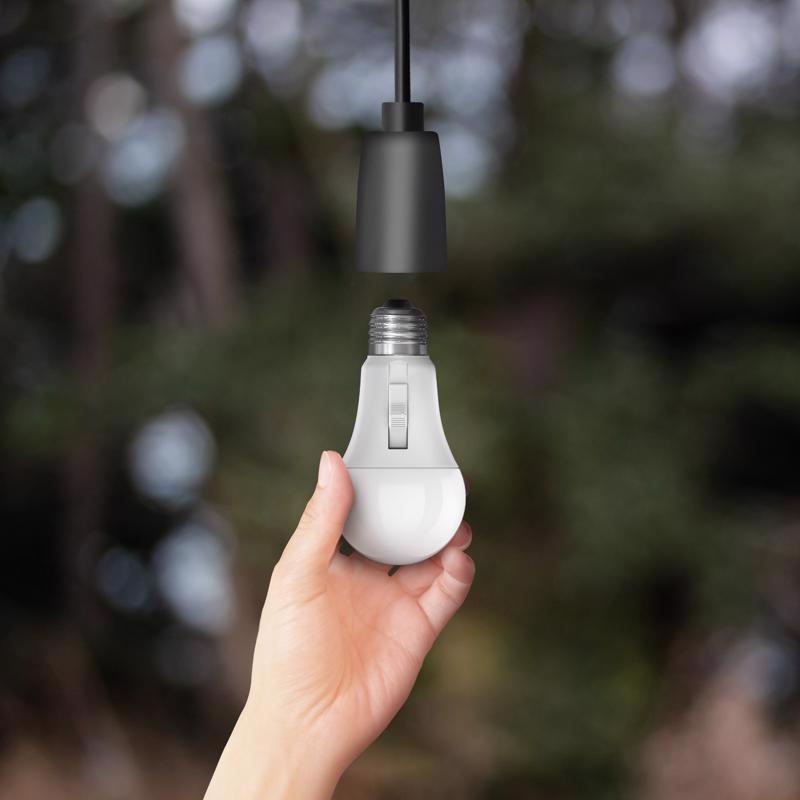 Feit A19 E26 (Medium) LED Motion Activated Bulb Tunable White/Color Changing 100 Watt Equivalence 1