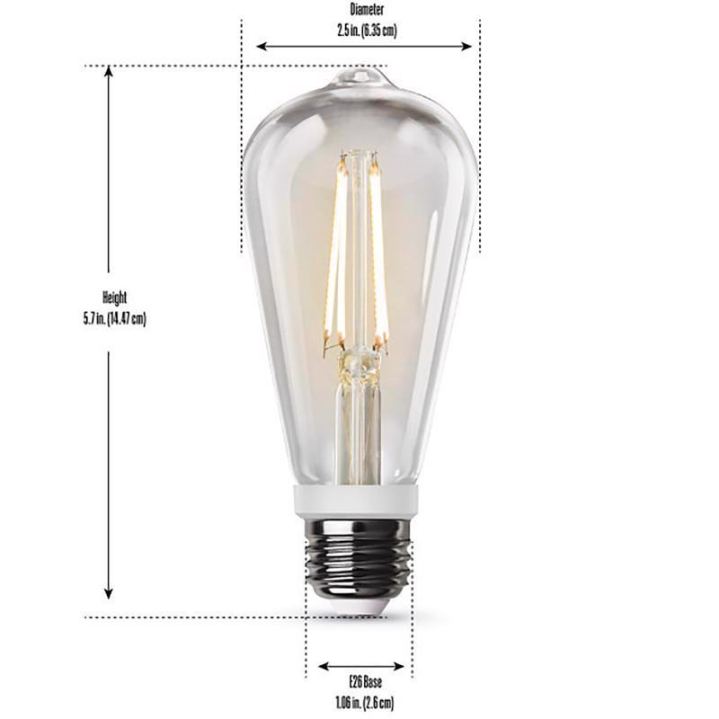 Feit LED Intellibulb ST19 E26 (Medium) LED Motion Activated Bulb Soft White 60 Watt Equivalence 1 pk