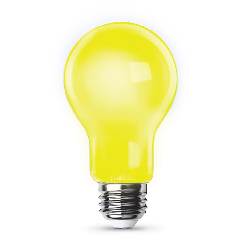 Feit A19 E26 (Medium) LED Bulb Yellow 100 Watt Equivalence 1 pk