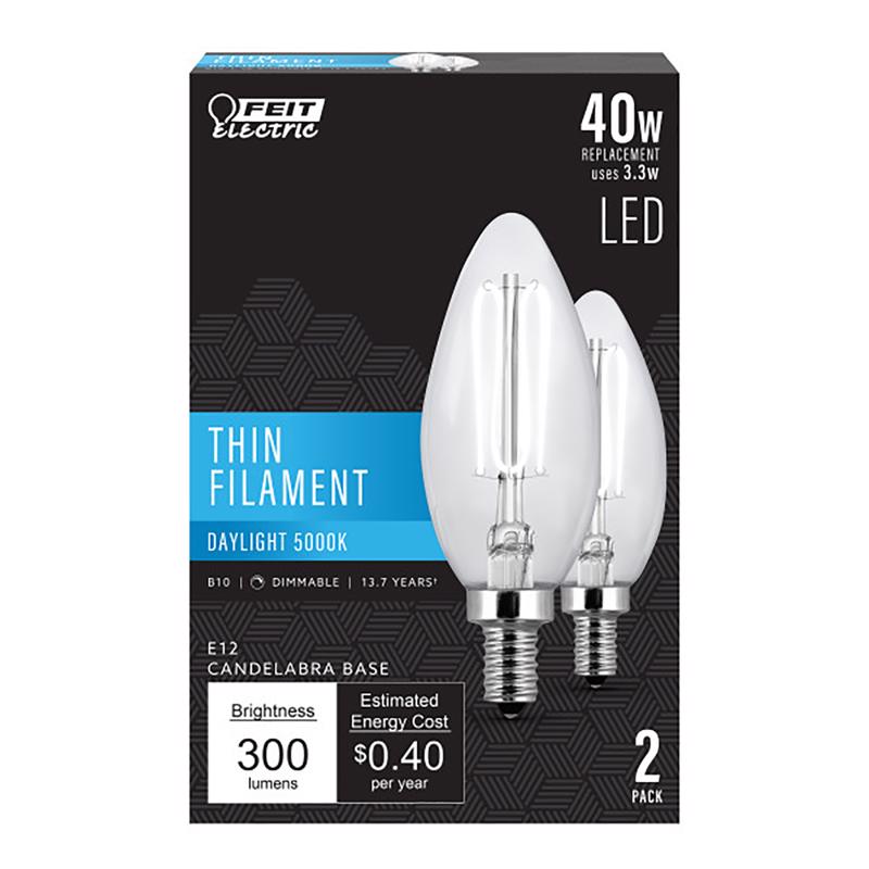 FILAMNT LED BULB E12 2PK