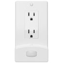 Westek LumiCover Motion Activated White 1 gang Plastic Decorator Nightlight Wall Plate 1 pk