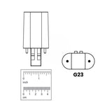 Feit LED Linear PL G23 LED Tube Light Soft White 9 Watt Equivalence 1 pk