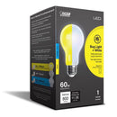 Feit A19 E26 (Medium) LED Bulb Yellow 60 Watt Equivalence 1 pk