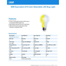 Feit A19 E26 (Medium) LED Bulb Yellow 60 Watt Equivalence 1 pk
