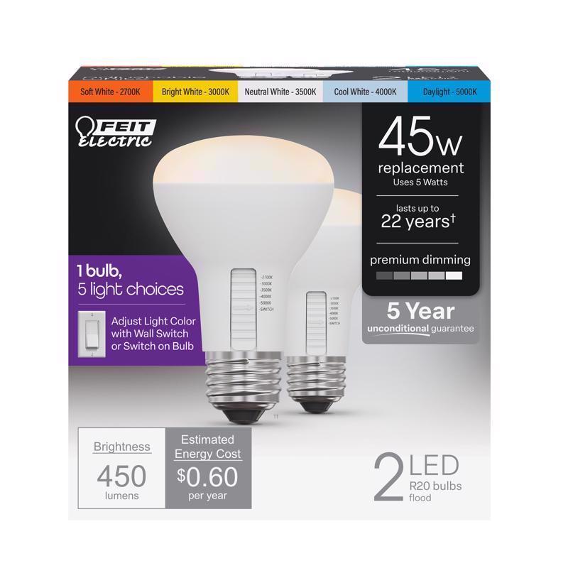 R20 45W DIMMABLE 6WY 2PK