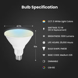 Feit LED PAR38 E26 (Medium) LED Bulb White 90 Watt Equivalence 2 pk