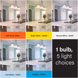 Feit LED A21 E26 (Medium) LED Bulb Tunable White/Color Changing 100 Watt Equivalence 2 pk