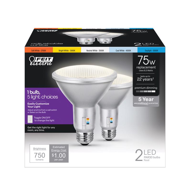 LED BULB PAR30 75W 2PK