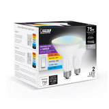 Feit Enhance PAR 30 E26 (Medium) LED Bulb White 75 Watt Equivalence 2 pk
