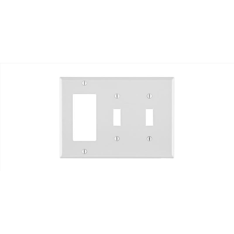 WALL PLATE WHITE 3G