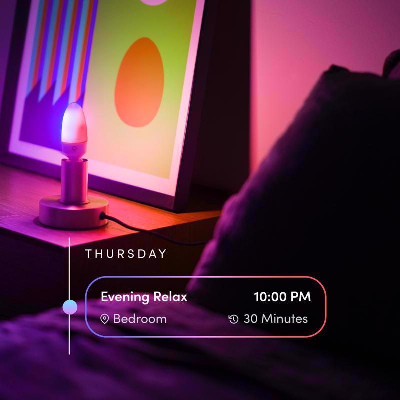 LIFX Smart Home B11 E12 (Candelabra) Smart-Enabled LED Bulb Color Changing 25 Watt Equivalence 1 pk