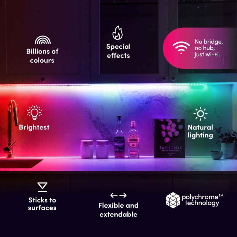 LIFX Smart Home 80 in. L Plug-In LED Smart-Enabled Accent Light 1400 lm