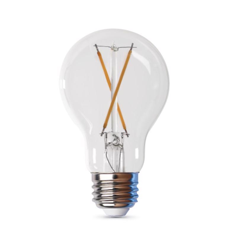 Feit Enhance A19 E26 (Medium) Filament LED Bulb Soft White 40 Watt Equivalence 4 pk