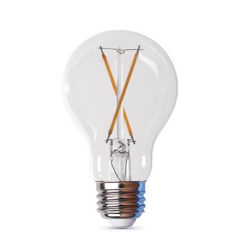 Feit Enhance A19 E26 (Medium) Filament LED Bulb Daylight 40 Watt Equivalence 4 pk