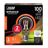 FLAMNT LED BLB SFTWH 2PK