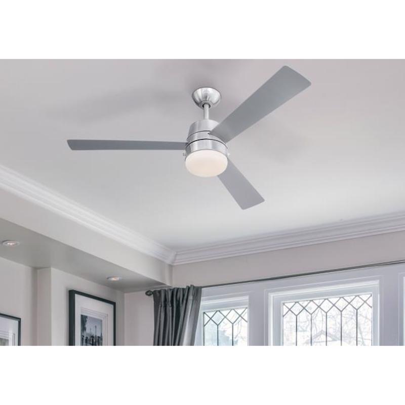 Westinghouse Brinley 52 in. Brushed Nickel Silver LED Indoor Ceiling Fan