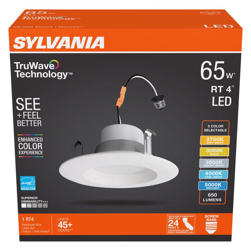 Sylvania TruWave White LED Retrofit Recessed Lighting 65 W