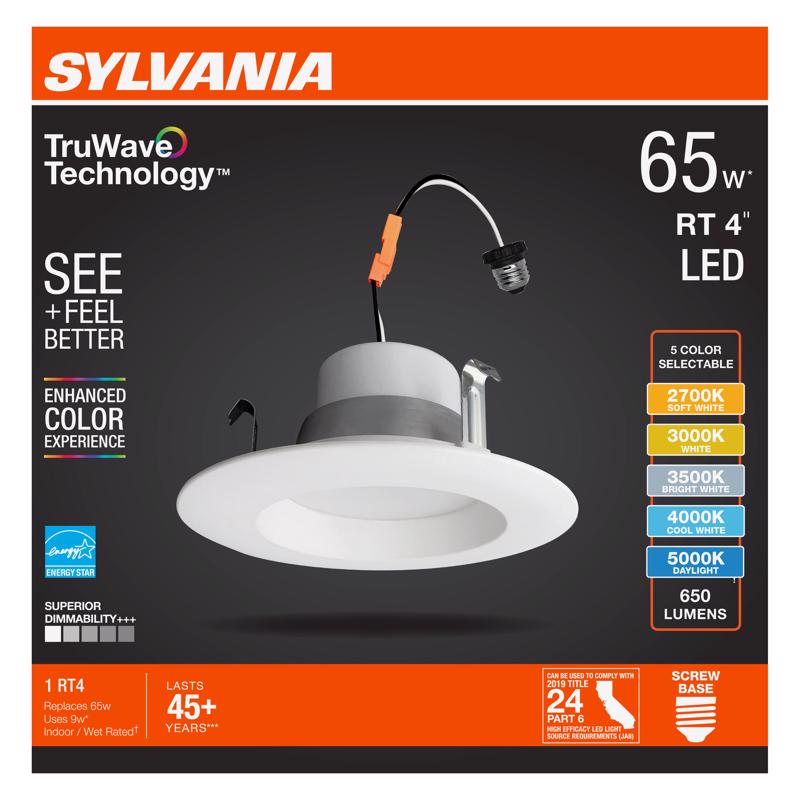 Sylvania TruWave White LED Retrofit Recessed Lighting 65 W