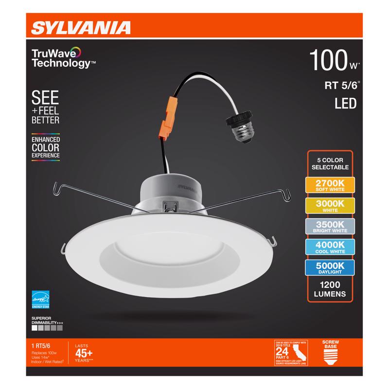 Sylvania TruWave White LED Retrofit Recessed Lighting 14 W
