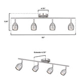 Westinghouse Borgata Brushed Nickel Silver 4 lights Pendant Light