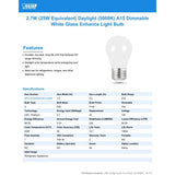 Feit A15 E26 (Medium) Filament LED Bulb Daylight 25 Watt Equivalence 1 pk