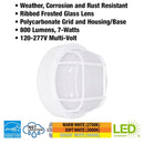 ETI TwistFit White Switch LED Bulkhead Light