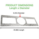 ETI Silver 6.22 in. W Mounting Plate