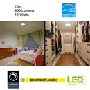 ETI 3.68 in. H X 10 in. W X 10 in. L White Ceiling Light